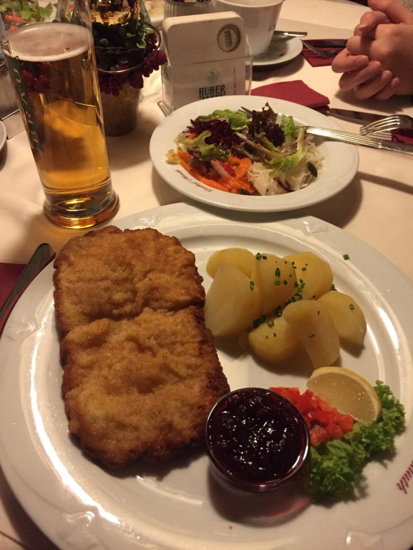 Schnitzel dinner